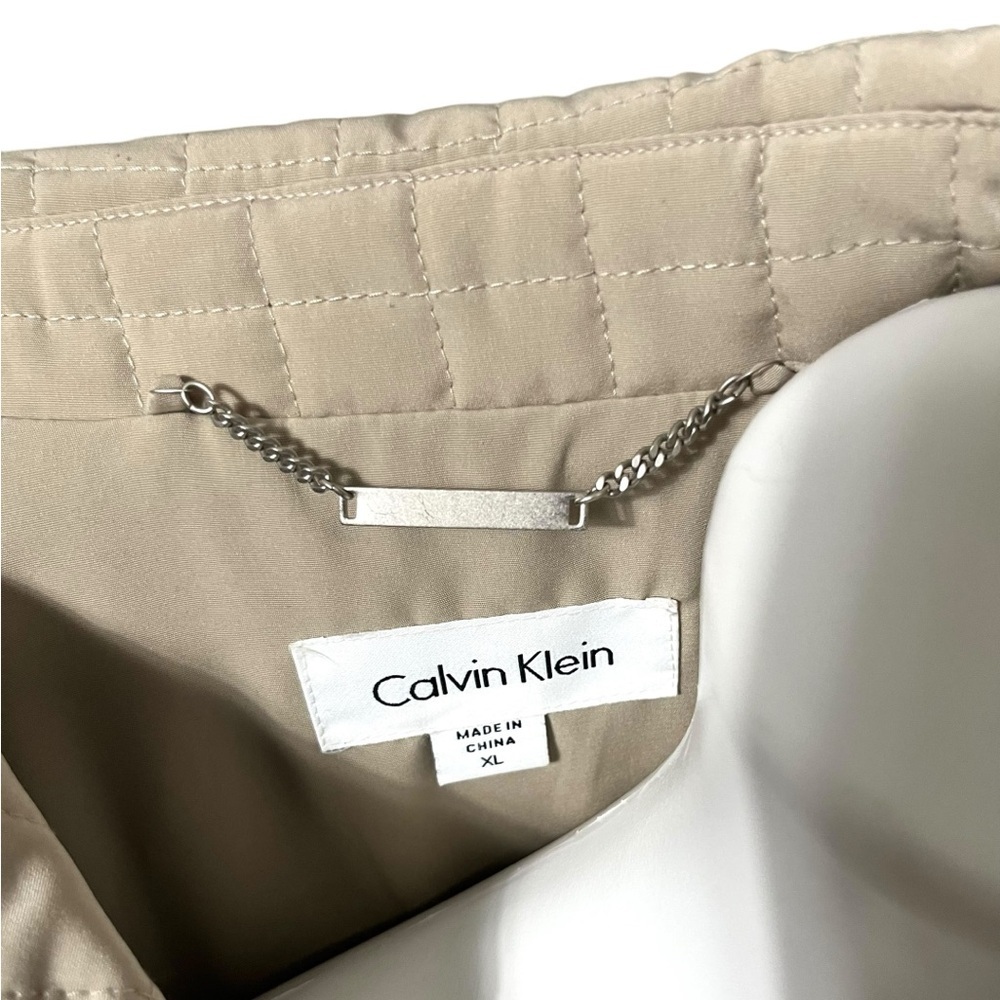 Calvin Klein Quilted Jacket Size XLarge Khaki - Picture 4 of 6